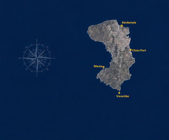 Map of Chios